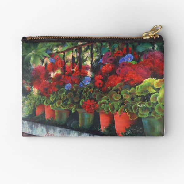 Glorious Geraniums Zipper Pouch