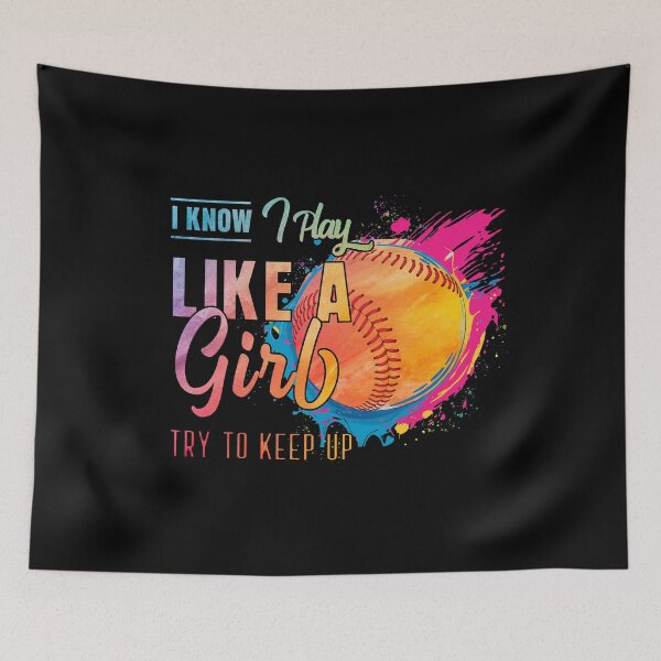 Item preview, Play Like a Girl Softball T-Shirt designed and sold by TinaMDedrick.