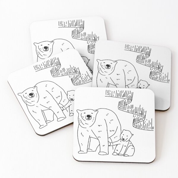 Item preview, Northern Lights Polar Bears designed and sold by Nicole Hanson.
