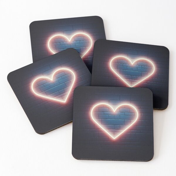 Item preview, A glowing neon heart, radiating warmth and love designed and sold by homydesign.