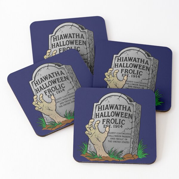 Artikelvorschau, Hiawatha Halloween Frolic ist das älteste in den USA entworfen und verkauft von Kate Miller Illustrator.