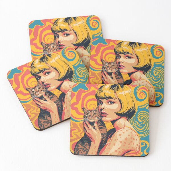 Item preview, Retro Leopard Woman Vintage Girl Cat designed and sold by Vintage City.