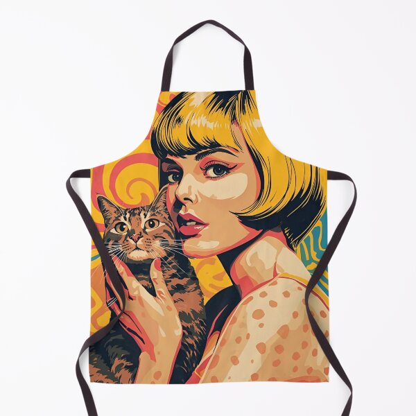 Item preview, Retro Leopard Woman Vintage Girl Cat designed and sold by Vintage City.