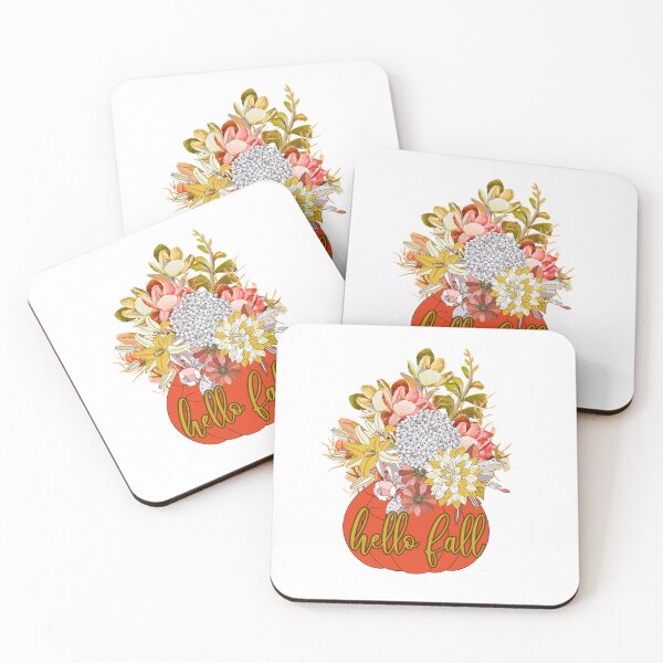 Item preview, "Hello Fall! Floral Pumpkin" designed and sold by wildwhimsical.