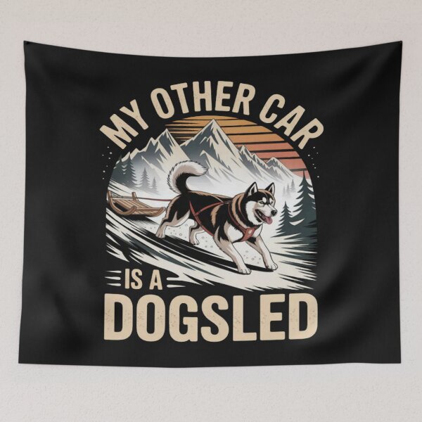 Item preview, My other car is a dogsled designed and sold by JenniferRudol.