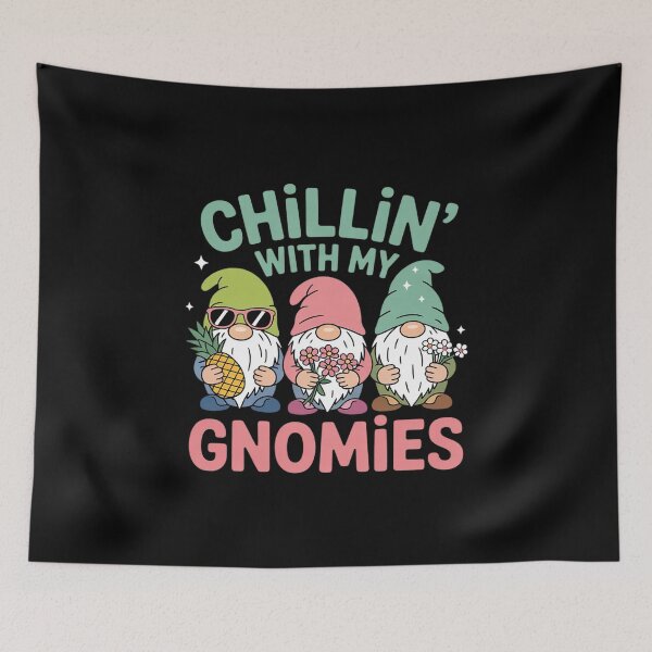 Item preview, Womens Chillin with my gnomies Cute Spring or Summer Gnomes  designed and sold by THagBlue.