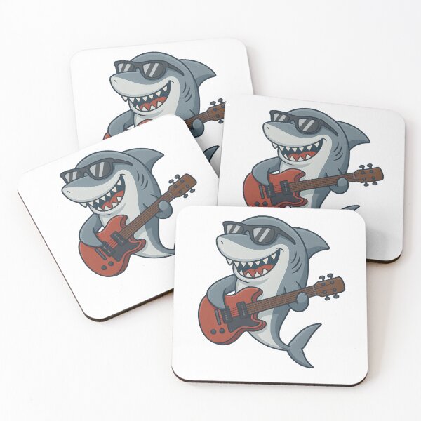 Item preview, Awesome Shark Jamming Out designed and sold by ScottStahlSells.