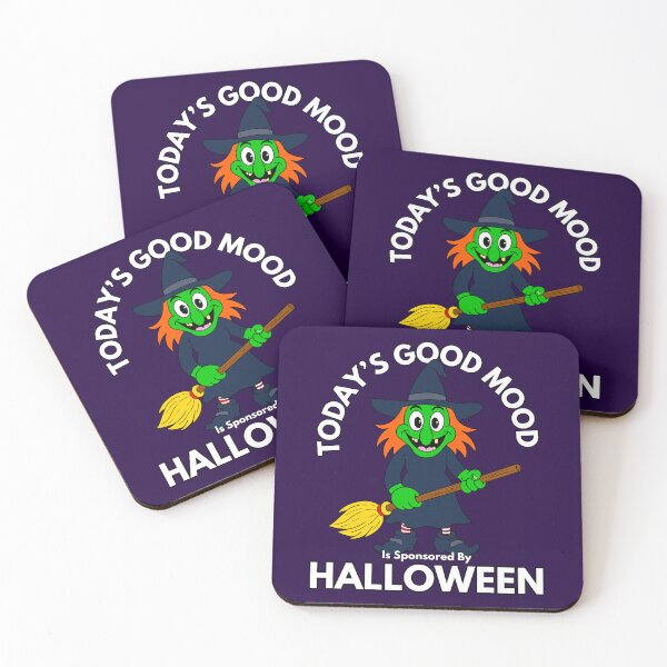 Item preview, Today’s Good Mood Is Sponsored By Halloween designed and sold by Kate Miller Illustrator.