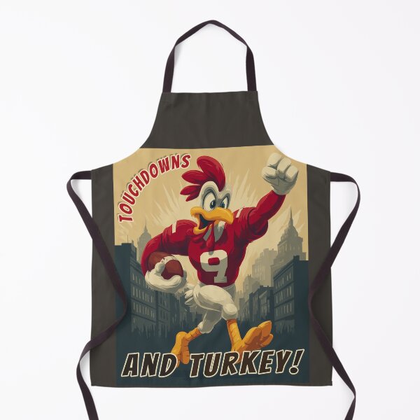 Item preview, Touchdowns & Turkey! Gridiron Gobbler Mascot designed and sold by ArgentoArt.