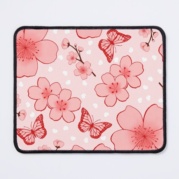 Item preview,  Sakura Flowers White Hearts  designed and sold by CandyAppleCats.