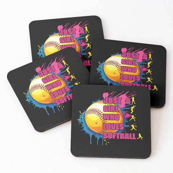 Artikelvorschau, Einfach ein Mädchen, das Softball liebt – Neonfarben-Splash-Design entworfen und verkauft von LarryMBrown.
