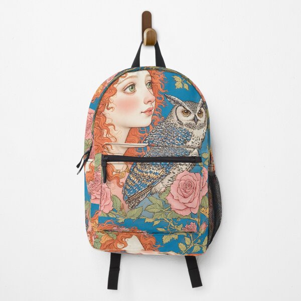 Item preview, A girl and an owl in a mysterious fairytale forest. designed and sold by Natalia-Vlad.