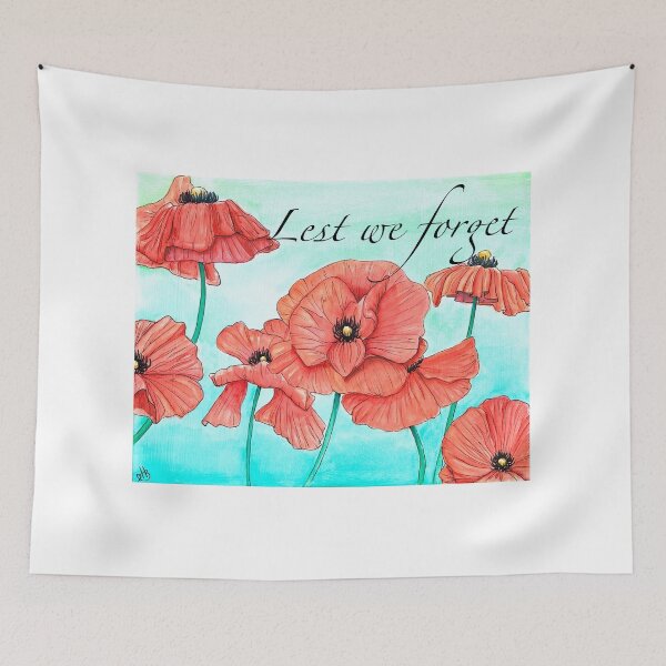 Item preview, Poppies for Remembrance - Lest we forget designed and sold by HBOriginalsArt.