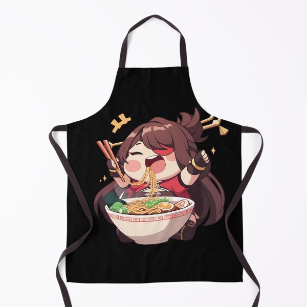 Item preview, Game Funny Beidou Ramen Time Genshin Impact Anime Girl Kawaii Chibi Style designed and sold by Raslbazola.