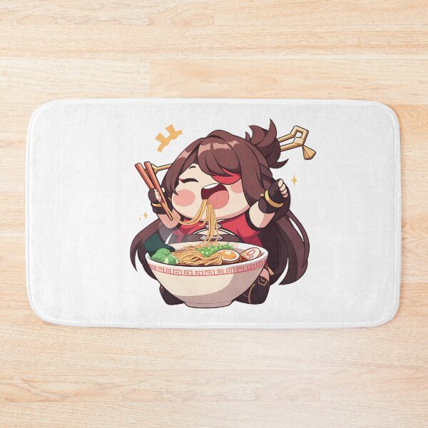 Item preview, Game Funny Beidou Ramen Time Genshin Impact Anime Girl Kawaii Chibi Style designed and sold by Raslbazola.