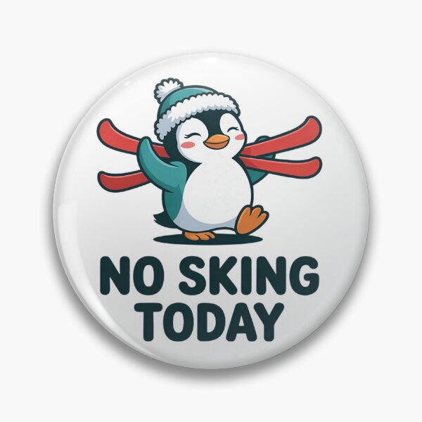 Item preview, No Skiing Today Sad Penguin Funny Ski Joke for Ski Day  designed and sold by StacyAntunez6.