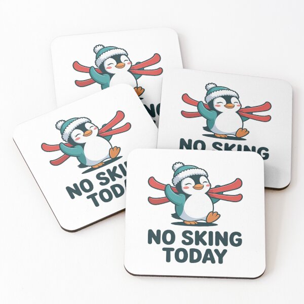 Item preview, No Skiing Today Sad Penguin Funny Ski Joke for Ski Day  designed and sold by StacyAntunez6.