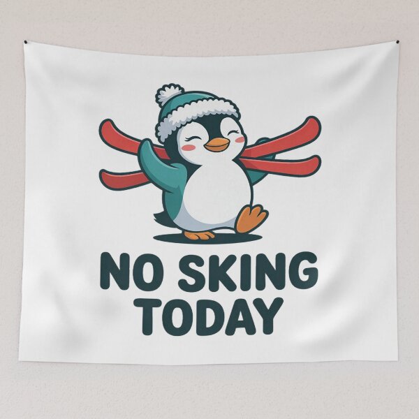Item preview, No Skiing Today Sad Penguin Funny Ski Joke for Ski Day  designed and sold by StacyAntunez6.