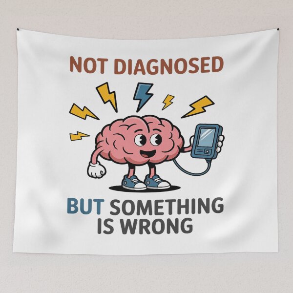Item preview, Not Diagnosed But Something Is Wrong Funny designed and sold by StacyAntunez6.
