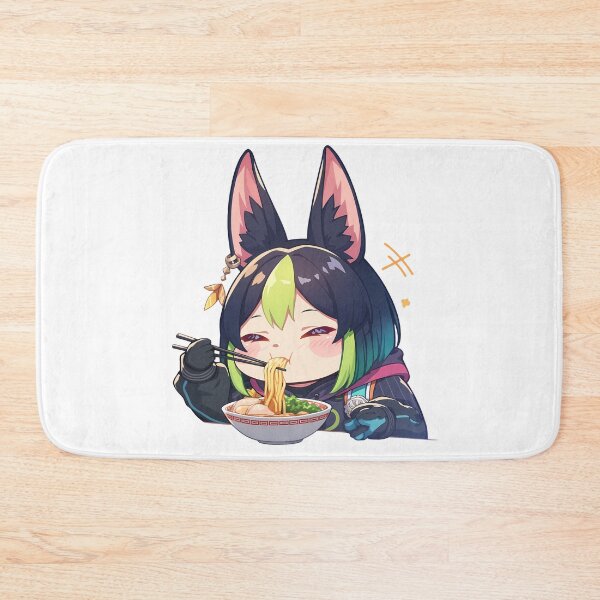 Item preview, Game Tighnari Chibi Forest Guide Eating Ramen Genshin Impact Anime designed and sold by Raslbazola.