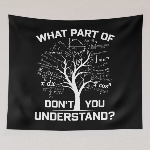 Item preview, Math Tree of Knowledge – What Part Don’t You Understand? designed and sold by LarryMBrown.