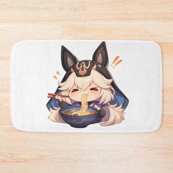 Item preview, Cyno Genshin Impact Kawaii Ramen Chibi Anime Fun Moment designed and sold by Raslbazola.