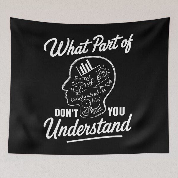 Item preview, Brain Full of Math – What Part Don’t You Understand? designed and sold by LarryMBrown.