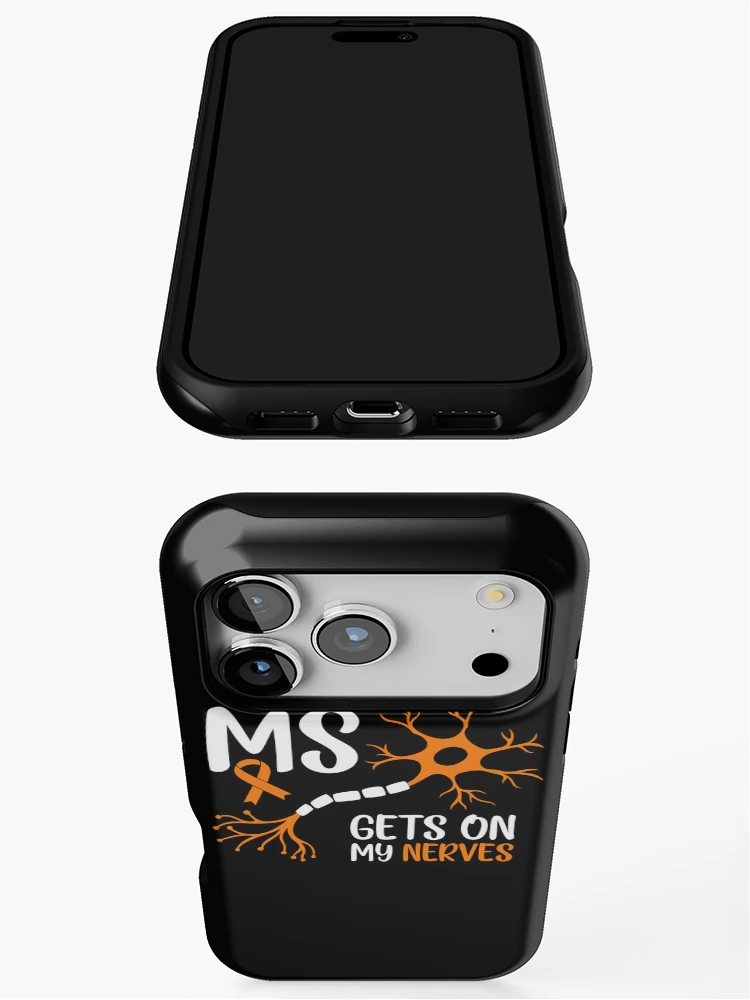 Thumbnail 3 of 4, iPhone Case, Multiple Sclerosis Awareness designed and sold by RoderickStout.