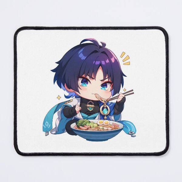 Item preview, Wanderer Genshin Impact Kawaii Ramen Chibi Anime Boy Delight designed and sold by Raslbazola.