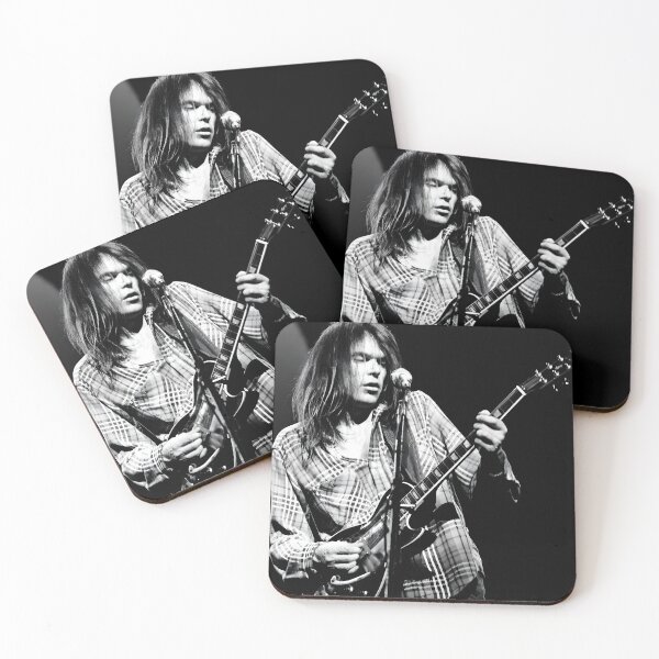 Item preview, Neil Young Retro Rock Legend – Vintage Guitar Art designed and sold by MadelynnIbrahim.