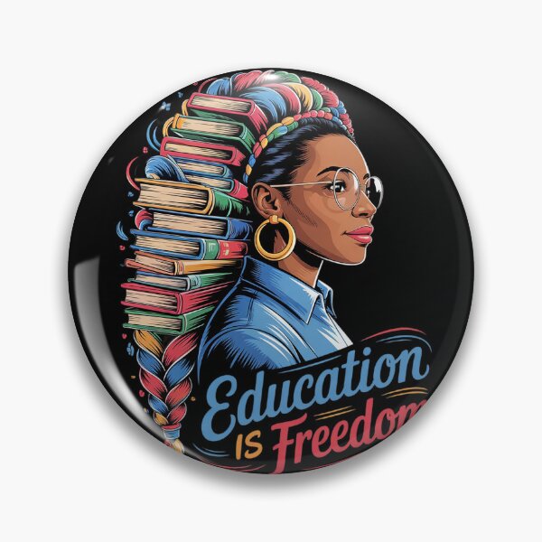 Item preview, Education Is Freedom Black Teacher Books Black History Month 1  designed and sold by THagBlue.