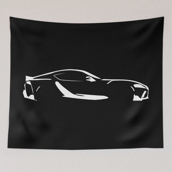 Item preview, Supra A90 GR 3.0 Premium Minimalist Car Silhouette (White) designed and sold by FearnCreative.