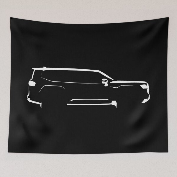 Item preview, Land Cruiser 300 Sahara ZX Minimalist Silhouette (White) designed and sold by FearnCreative.