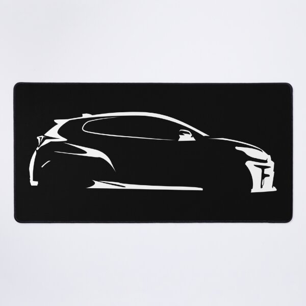 Item preview, GR Yaris Rallye XP210 Minimalist Car Silhouette (White) designed and sold by FearnCreative.