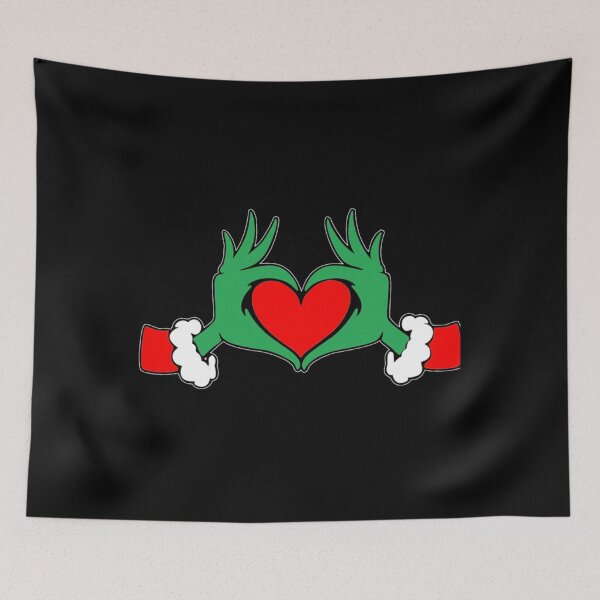 Item preview, Grinch Heart Hands – Funny Christmas Love Design designed and sold by SkylarRonald.