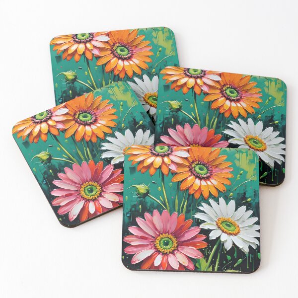 Item preview, Vibrant Gerberas Painting designed and sold by KiwiArtistDK.