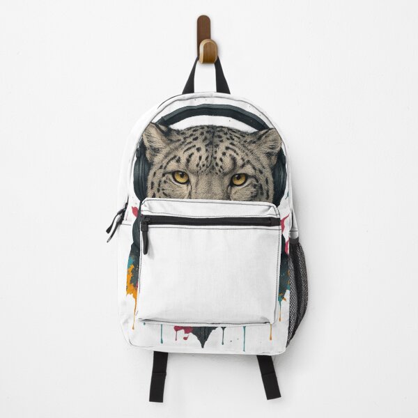 Item preview, Arctic Tempo – Snow Leopard with Headphones & Hoodie (Color Splash Street Art) designed and sold by thtCMRAguy.