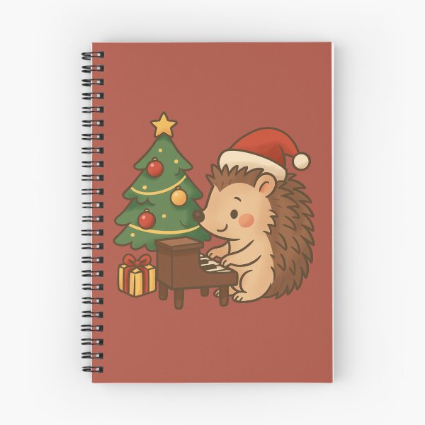 Item preview, Hedgehog Playing Christmas Carols designed and sold by Ghost on Toast.