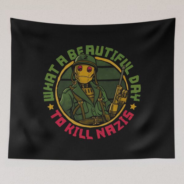 Item preview, What A Beautiful Day G.I Robot Meme designed and sold by NatKrajcik.