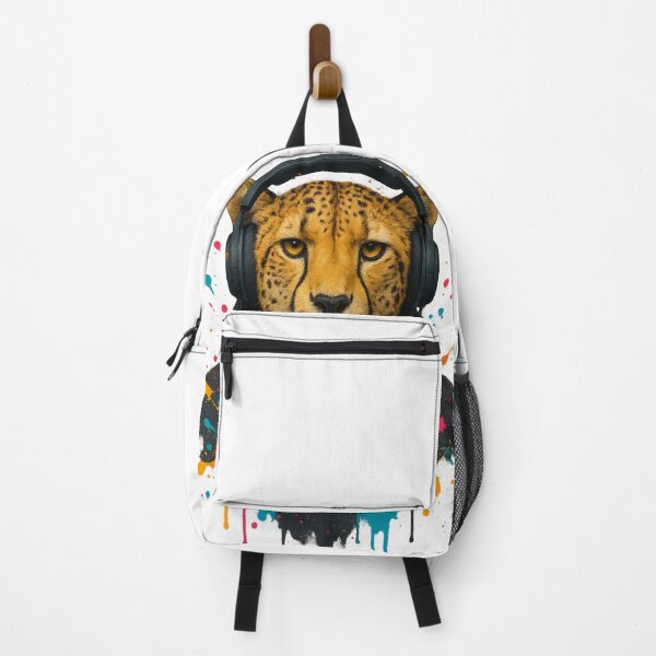 Item preview, Speed Beats – Cheetah with Headphones & Hoodie (Color Splash Street Art) designed and sold by thtCMRAguy.