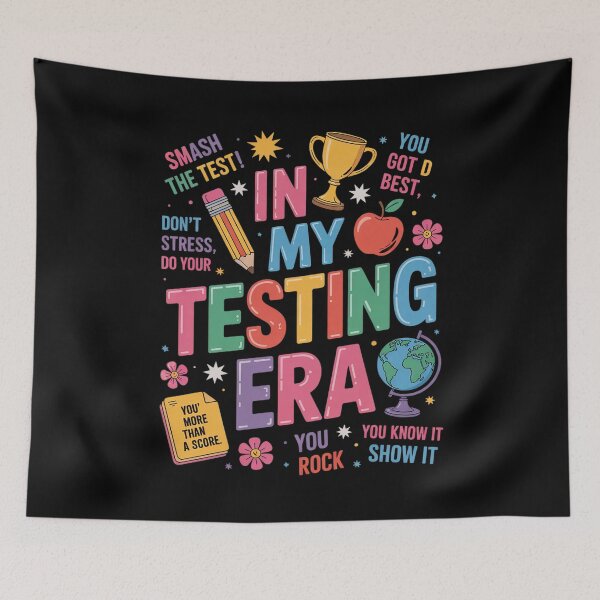 Item preview, Groovy In My Testing Era Motivational Teacher Test Day  designed and sold by BeetleMalon.