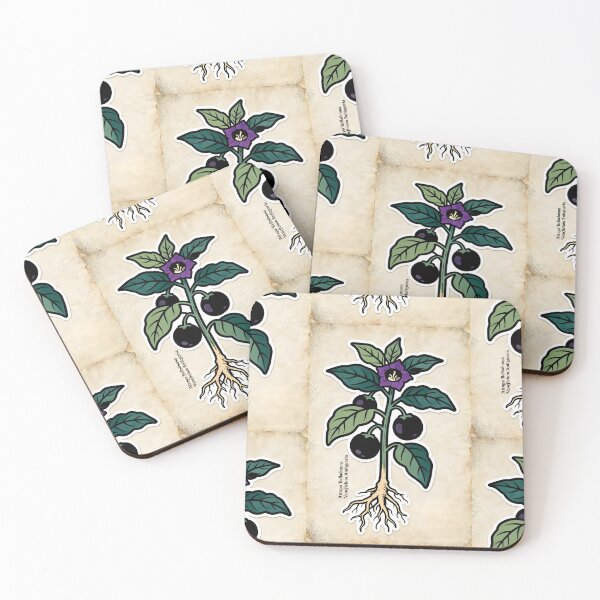 Item preview, Vintage Belladonna Print | Dark Academia Botanical Illustration | Scholar Decor designed and sold by JACI'S STORE.