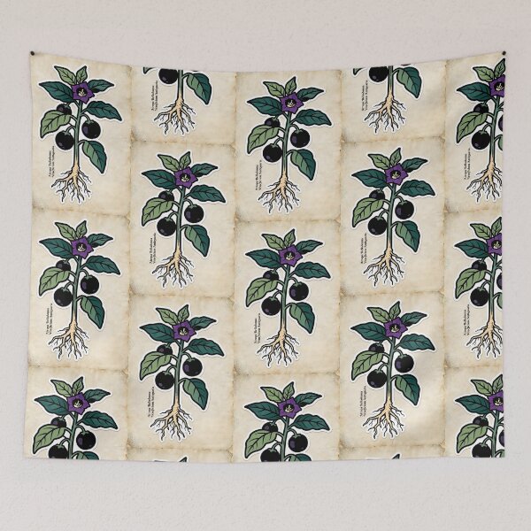 Item preview, Vintage Belladonna Print | Dark Academia Botanical Illustration | Scholar Decor designed and sold by JACI'S STORE.