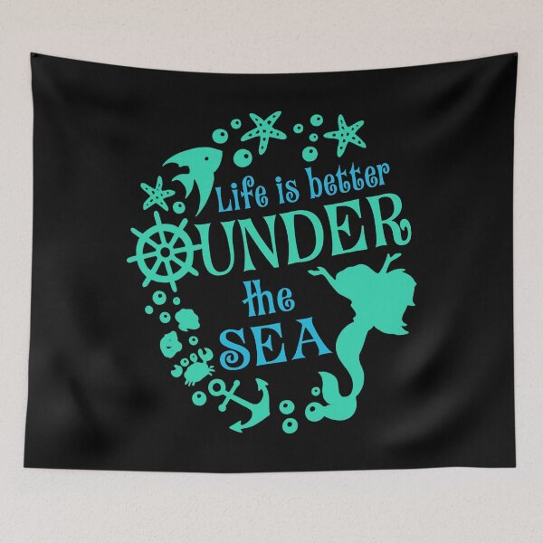 Item preview, Nautical Mermaid "Under the Sea" T-Shirt designed and sold by TinaMDedrick.