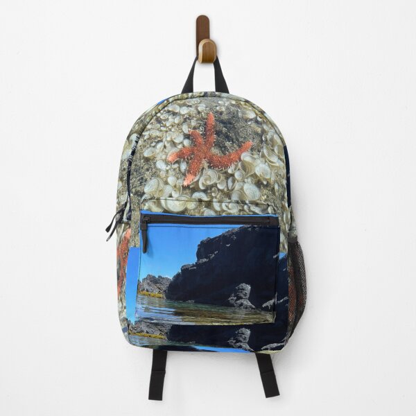 Item preview, Red Starfish in Clear Tidepool – Ocean Nature Photography designed and sold by TrisaThyme.