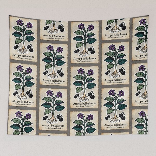 Item preview, Vintage Belladonna Print | Dark Academia Botanical Illustration | Scholar Decor designed and sold by JACI'S STORE.
