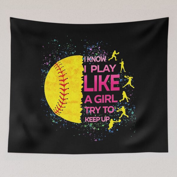 Item preview, Play Like a Girl Softball Shirt designed and sold by TinaMDedrick.