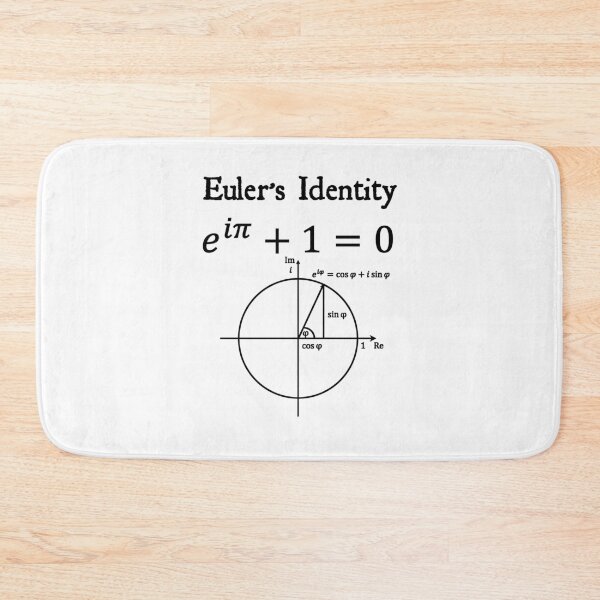 Item preview, Nerdy Vintage  Euler's Identity e i pi + 1 = 0 Teacher Black Text designed and sold by MathWare MathClips.