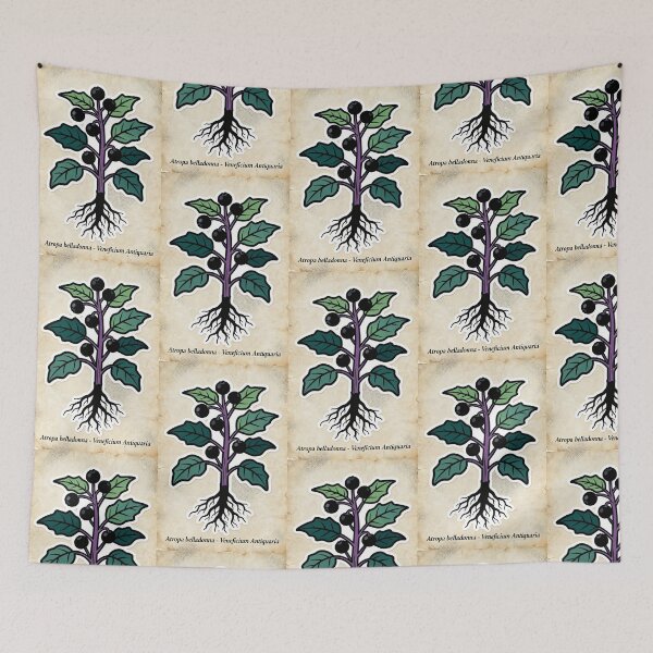 Item preview, Vintage Belladonna Print | Dark Academia Botanical Illustration | Scholar Decor designed and sold by JACI'S STORE.