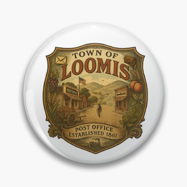 Item preview, Town of Loomis (Post Office Established 1861) designed and sold by The Sierra Mountain Corner.